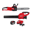 Milwaukee M18 FUEL 16 in. 18V Lithium-Ion Brushless Battery Chainsaw Kit w/12.0Ah Battery and M18 FUEL Blower(2-Tool)