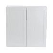 Hampton Bay Cambridge White Shaker Assembled Wall Cabinet with 2 Soft Close Doors (36 in. W x 12.5 in D x 36 in. H)