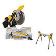 DEWALT DWS716WDWX724 15 Amp Corded 12 in. Compound Double Bevel Miter Saw with 29.8 lbs. Compact Miter Saw Stand with 500 lbs. Capacity