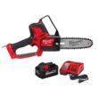 Milwaukee M18 FUEL 8 in. 18V Lithium-Ion Brushless Electric Battery Chainsaw HATCHET Pruning Saw w/8.0 Ah XC Battery & Charger