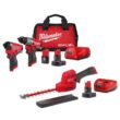 Milwaukee M12 FUEL 8 in. 12V Lithium-Ion Brushless Cordless Hedge Trimmer Kit w/M12 FUEL Hammer Drill and Impact Driver Combo Kit