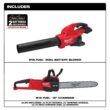 Milwaukee M18 FUEL Dual Battery 145 MPH 600 CFM 18V Lithium-Ion Brushless Cordless Handheld Blower with M18 FUEL 16 in. Chainsaw Milwaukee M18 FUEL Dual Battery 145 MPH 600 CFM 18V Lithium-Ion Brushless Cordless Handheld Blower with M18 FUEL 16 in. Chainsaw