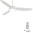 MINKA-AIRE Concept IV 54 in. Integrated LED Indoor/Outdoor White Smart Ceiling Fan with Light and Remote Control