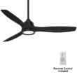 MINKA-AIRE Skyhawk 60 in. Integrated LED Indoor Black Ceiling Fan with Light with Remote Control
