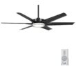 MINKA-AIRE Deco 65 in. CCT Integrated LED Indoor/Outdoor Black Ceiling Fan with Remote Control