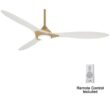 MINKA-AIRE Sleek 60 in. LED Indoor Soft Brass Smart Ceiling Fan with Remote Control