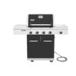 Nexgrill 730-0958HE Deluxe 4-Burner Natural Gas Grill in Black with Ceramic Searing Side Burner and Gourmet Plus Cooking System