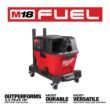 Milwaukee M18 FUEL 6 Gal. Cordless Wet/Dry Shop Vacuum W/Filter, Hose and AIR-TIP 1-1/4 in. - 2-1/2 in. Right Angle Tool and Bag
