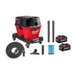 Milwaukee M18 FUEL 6 Gal. Cordless Wet/Dry Shop Vacuum with Filter Hose and Accessories w/M18 High Output 6.0Ah Battery (2-Pack)