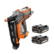 RIDGID R09892B-AC8400802 18V Brushless Cordless HYPERDRIVE 16-Gauge 2-1/2 in. Straight Finish Nailer with 2.0 Ah Lithium-Ion Battery