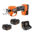 RIDGID R01301KVNM-AC840060PN 18V Brushless Pruner Kit with 2.0 Ah Battery, Charger, and 6.0 Ah MAX Output Lithium-Ion Batteries (2-Pack)