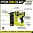 RYOBI ONE+ HP 18V 18-Gauge Brushless Cordless AirStrike Brad Nailer and ONE+ 18V HIGH PERFORMANCE Battery (2-Pack)