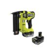 RYOBI ONE+ HP 18V 18-Gauge Brushless Cordless AirStrike Brad Nailer and ONE+ 18V HIGH PERFORMANCE Battery (2-Pack)