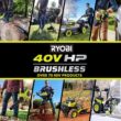 RYOBI 40V HP Brushless 16 in. Battery Chainsaw w/ Extra Chain, Biodegradable Bar & Chain Oil, 4.0 Ah Battery & Charger