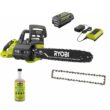 RYOBI RY40550-CMB1 40V HP Brushless 16 in. Battery Chainsaw w/ Extra Chain, Biodegradable Bar & Chain Oil, 4.0 Ah Battery & Charger