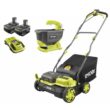 RYOBI ONE+ HP 18-Volt Brushless 14 in. Cordless Battery Cultivator, Seed Spreader, Two 4.0 Ah Batteries and Charger