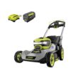 RYOBI 40V HP Brushless 21 in. Battery Walk Behind Multi-Blade Push Lawn Mower with 7.5 Ah Battery and Rapid Charger