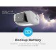 SkyLink ATR-5922BKUW 1-1/4 HPF Quiet Belt Drive Smart Dual LED Garage Door Opener (Wi-Fi) with Battery Backup