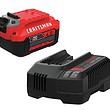Craftsman V20 Battery and Charger, for Power Tool Kits and Outdoor Tools, 4.0 Ah, Lithium Ion Battery (CMCB204-CK)