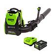 Greenworks 80V (180 MPH / 610 CFM / 75+ Compatible Tools) Cordless Brushless Backpack Blower, 2.5Ah Battery and Rapid Charger Included