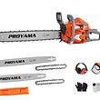 PROYAMA 68CC 2-Cycle Top Handle Gas Powered Chainsaw 24 Inch 20 Inch Petrol Handheld Cordless Chain Saw for Tree Wood Cutting