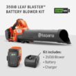Husqvarna Leaf Blaster 350iB Battery Powered Cordless Leaf Blower, 200-MPH 800-CFM Battery Leaf Blower