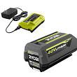 Ryobi 40V Battery and Charger Kit 4.0 Ah Lithium-Ion Battery Set OEM OP4040 + OP403A