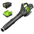 Greenworks 80V (145 MPH / 580 CFM / 75+ Compatible Tools) Cordless Brushless Axial Leaf Blower, 2.5Ah Battery and Charger Included