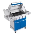Monument 4-Burner Liquid Propane 72000 BTU Gas Grill Stainless with Side & Side Sear Burner