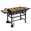 Royal Gourmet 4 - Burner Liquid Propane Gas Griddle with Cover