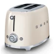 SMEG 50's Retro Style Aesthetic 2 Slice Toaster - Cream