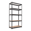 HOMEDANT 5 Tier Storage Shelves Adjustable Laminated Garage Metal Shelving Unit, 35.9