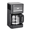 Braun BrewSense 12-Cup Drip Coffee Maker with Brew Strength Selector and Glass Carafe - Black