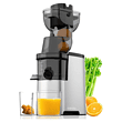 Masticating Juicer Machines, 4.1-inch(104mm) Powerful Slow Cold Press Juicer with Large Feed Chute, Electric Masticating Juicers