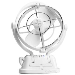 CAFRAMO 7010CAWBX Sirocco II Cabin Fan, Multi-Position, White
