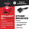Grillbot Automatic Grill Cleaning Robot (Red Grillbot + Carry Case, Grillbot Bundle)