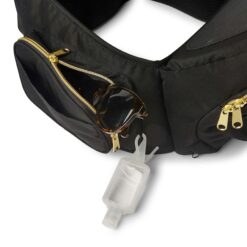 Tushbaby - Safety-Certified Hip Seat Baby Carrier - Mom’s Choice Award Winner, Seen on Shark Tank (Carrier, Black/Gold)