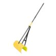 Amazing Rake RK-31000 17 in. 3-in-1 Yellow Ergonomic Pickup Rake with Telescopic Rubber Grip Steel Handle