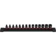 Milwaukee 49-66-7002 SHOCKWAVE 1/4 in. Drive Metric 6 Point Impact Socket Set (14-Piece)