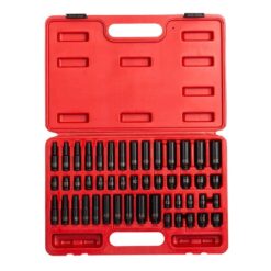 SUNEX TOOLS 1848 1/4 in. Drive SAE and Metric Impact Socket Set (48-Piece)