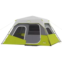 CORE Equipment Instant 6 Person Cabin Tent, Green/Gray