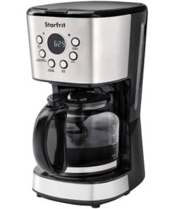 Starfrit 024001-002-0000 12-Cup Black Drip Coffee Maker Machine