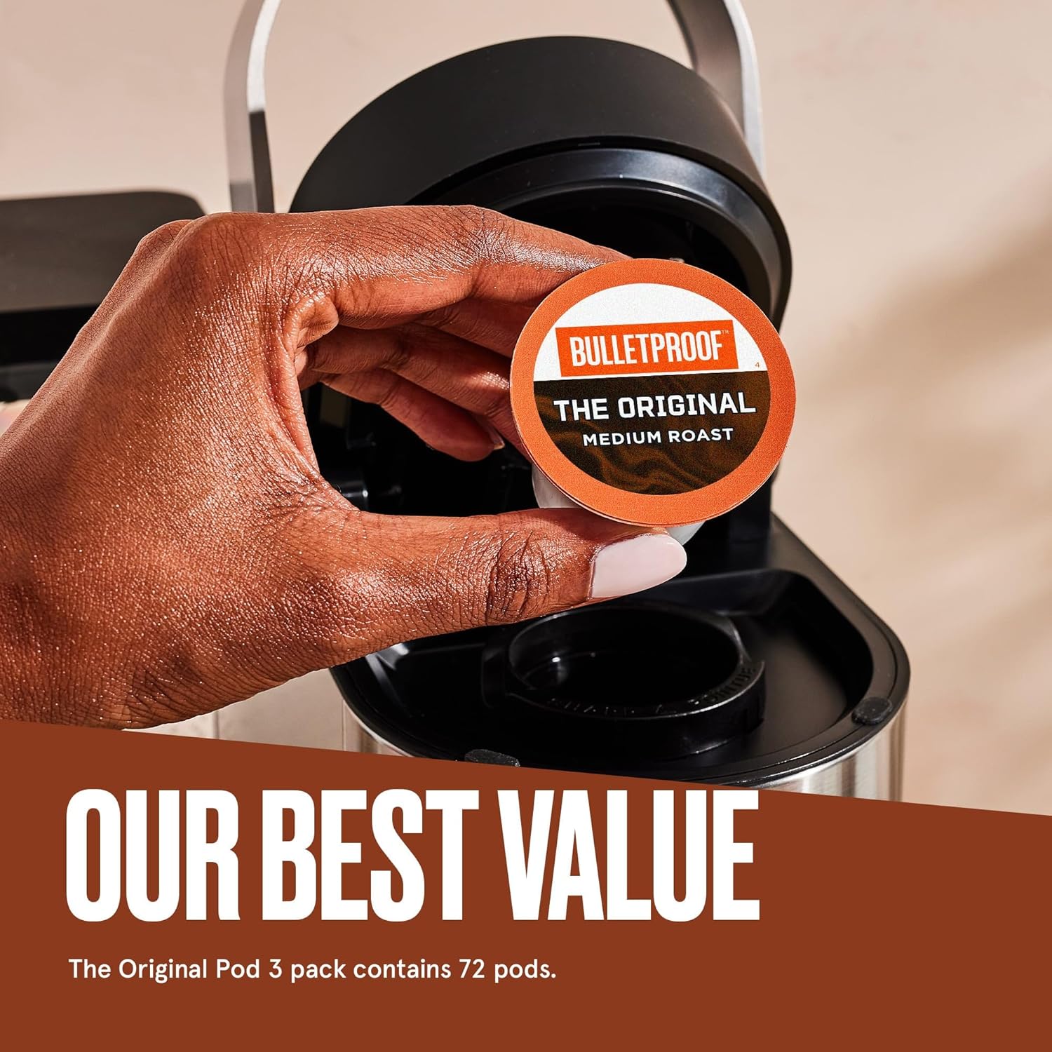Bulletproof Original Medium Roast Single-Serve Pods, 72 Count
