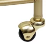 Better Homes & Gardens Fitzgerald Bar Cart with Matte Gold Metal Finish, 2-Tiers