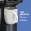 Hamilton Beach 49902 FlexBrew Trio 2-Way Coffee Maker, Black - Fast Brewing