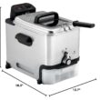 T-fal 3.5L Stainless Steel Deep Fryer with Basket, 1700W, Oil Filtration, Temp Control, Digital Timer, Dishwasher Safe Parts T-fal 3.5L Stainless Steel Deep Fryer with Basket, 1700W, Oil Filtration, Temp Control, Digital Timer, Dishwasher Safe Parts
