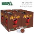 McCafe Premium Roast Coffee, Keurig Single Serve K-Cup Pods, Medium Roast, 96 Count (4 Packs of 24)