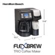 Hamilton Beach 49902 FlexBrew Trio 2-Way Coffee Maker, Black - Fast Brewing