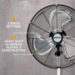 Hurricane Pro 20" High Velocity Oscillating Metal Stand Fan, Powerful 3 Speed Airflow with Adjustable Height