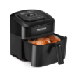 Nuwave Brio 10-in-1 Air Fryer 7.25Qt, Dishwasher Safe Basket, and App with 100+ Recipes - Black